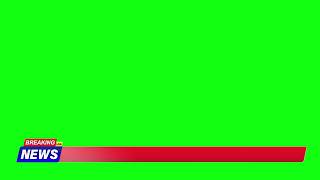 Breaking News Green Screen Ticker Bar  Free Video For CapCut ampKinemaster [upl. by Waldon648]