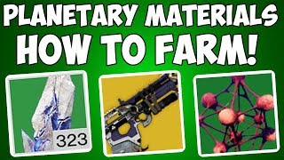 Destiny 2  HOW TO FARM PLANETARY MATERIALS FOR BAD JUJU amp TRIBUTE HALL [upl. by Rosenkranz699]