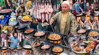 Breakfast in Afghanistan  Traditional morning street food  Liver fry [upl. by Takara]