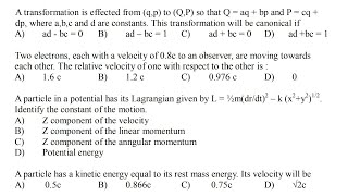 classical mechanics MCQ with answers [upl. by Ochs]