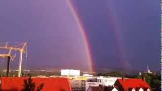 DoppelRegenbogen über Kassel [upl. by Blakeley]