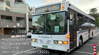 Nuline 56 Volvo B10BLE Volgren CR221L [upl. by Aitekram611]