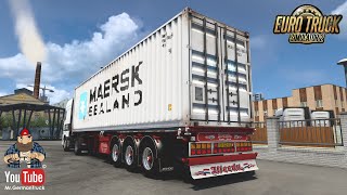 ETS2 v143 Weeda Container Trailer Updated 50 Skins [upl. by Llenna172]