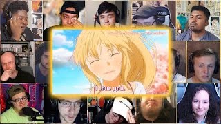 Kaoris Goodbye Letter  YOUR LIE IN APRIL EPISODE 22  REACTION MASHUP [upl. by Elyrrad]