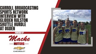 Carroll Broadcasting Sports Network interview with Glidden Ralston Shuttle Hurdle at Ogden [upl. by Ennayd544]