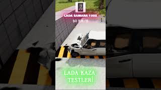 Kaza Testi Lada Samara 1992 shortsvideo shortvideo shorts kaza beamngdrive crash lada oyun [upl. by Knah]