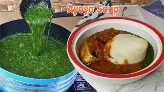 How to make the best Ayoyo Soup  jute leaves [upl. by Cosme]