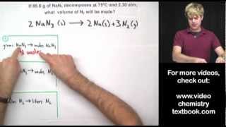 Gas Stoichiometry Equations Part 2 [upl. by Verile734]