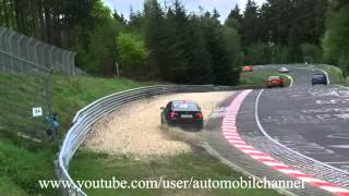 BMW Crash Accident Unfall Nordschleife Nurburgring 12052012 Touristenfahrten [upl. by Suisyola44]