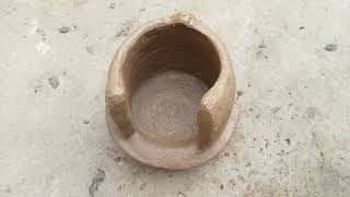 how to make clay stove at homeclay oven at homemitti ka chulha banane ka tarika [upl. by Enihpesoj]