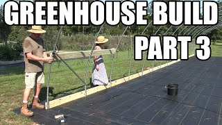 Greenhouse build part 3 of 6 from Growers Solution [upl. by Elimac]