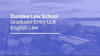 Graduate Entry LLB English Law  University of Dundee [upl. by Zaccaria]