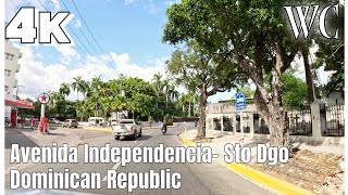 INDEPENDENCIA AVENUE  SANTO DOMINGO  Dominican Republic 4K60 [upl. by Aihsened]