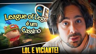 LOL É VICIANTE REAGINDO LEAGUE OF LEGENDS É UM CASSINO  YONEWS [upl. by Sandy]