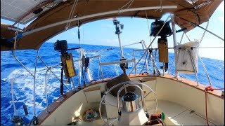 Skipjack Sailing 121 740 nm solosail Marathon Florida to Placencia Belize [upl. by Ardyce433]