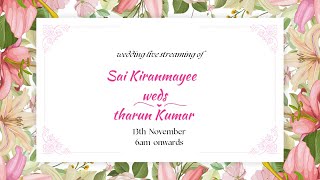 Sai Kiranmayee weds Tharun Kumar  WEDDING [upl. by Euqinmod321]