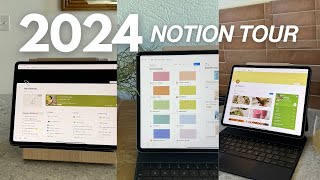 Get Organized for 2024 in Notion 💻✨ FULL planner tour [upl. by Baggett]