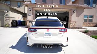 2024 Civic Type R get the BURBLES AND POP  Hondata Stage 2 Pop  EXHAUST CLIP [upl. by Ednihek]