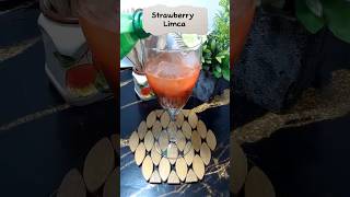 Refreshing Fresh Strawberry limca Recipe 🍓🍸 [upl. by Harli638]