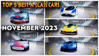 Top 5 Best A Class Cars For Multiplayer amp Gauntlet Asphalt 8 [upl. by Bullen744]