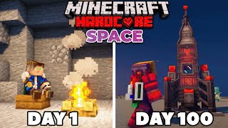 100 Days of Hardcore Minecraft But Its a Modded Space World [upl. by Keiko17]