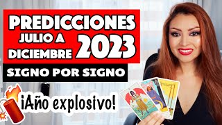 PREDICCIONES SEGUNDA MITAD 2023 🔮 ¿CÓMO LE IRÁ A CADA SIGNO [upl. by Ahseei]