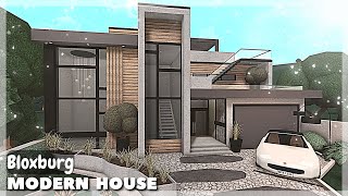 BLOXBURG Modern House Speedbuild  Roblox House Build [upl. by Harday]