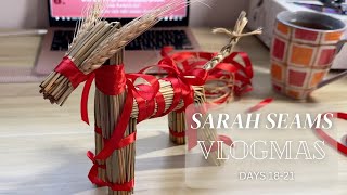 Sarah Seams Podcast VLOGMAS Days 1821  Advent Knitting and Turtle Dove Shawl [upl. by Heywood]