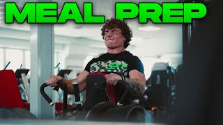 MEAL PREP e BACK WORKOUT  LEO SPOLLI 6 weeks out [upl. by Senhauser]