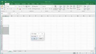 How to Change Row Height in Excel 2016 [upl. by Drews]