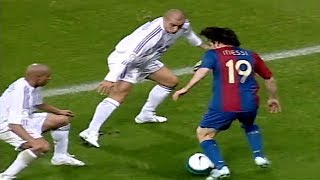 19 Year Old Messi Vs Roberto Carlos Cannavaro Ramos ● Lionel Messi vs Real Madrid 22102006 [upl. by Zullo]