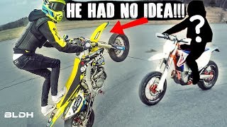 BLDH goes Undercover  Supermoto KTM 500 EXC TRY NOT TO CRINGE [upl. by Sindee285]