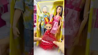 Satisfying With Dolls Set Toys Unboxing ASMR Video shorts [upl. by Joly]