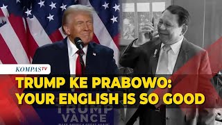 Presiden Prabowo Telepon Trump hingga Dipuji Jago Bahasa Inggris [upl. by Holzman]