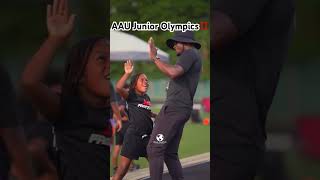 AAU Junior Olympics 2024 Ready‼️😮‍💨🦾🗣️ aau aautrackandfield explore r3 viral sports [upl. by Caughey839]