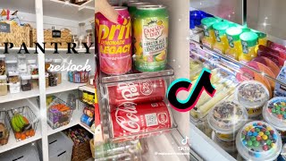 satisfying fridge pantry refill and restock tiktok compilation 🍉🍋🍓 [upl. by Tanitansy]