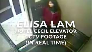 Elisa Lam Elevator CCTV Footage In Real Time [upl. by Novyak]