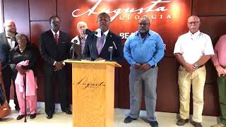 Mayor Davis news conference on new arena location [upl. by Einaled]