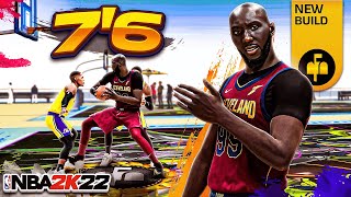 99 OVR 76quot TACKO FALL BUILD RETURNS and DOMINATES EVERYONE on NBA 2K22 [upl. by Donaghue]