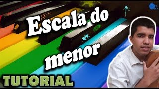 Clases de piano fácil ESCALA DE DO MENOR Tutorial Principiantes [upl. by Eelirak941]