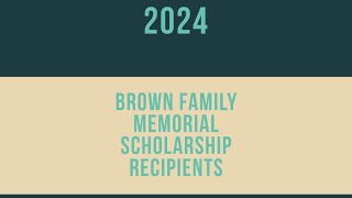 Meet the 2024 Scholarship Recipients [upl. by Libnah875]