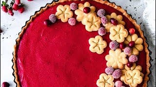 Let’s Make a Cranberry Tart❣️ [upl. by Anolahs149]