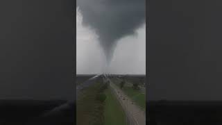 A Massive Tornado seen in Florida Highway l Amazing Video No13 [upl. by Kamilah]