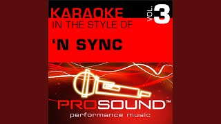 Tearin Up My Heart Karaoke Instrumental Track In the style of N Sync [upl. by Seadon355]