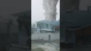 Hurricane vs Tornado Rips Roof off House [upl. by Klemens529]