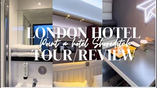 Point a hotel Shoreditch London tour review in contrast to Travel Lodge  Affordable London hotels [upl. by Ellicott]