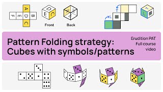 Pattern folding strategy Cube netsfolding cubes  Perceptual Ability Test Tutorials  DAT PAT [upl. by Atinahc]