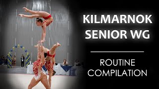 ACRO GYMNASTICS  Kilmarnock Senior Trio  Routine Compilation [upl. by Miza244]