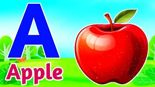 Phonics Song with TWO Words  A For Apple  ABC Alphabet Songs with Sounds for Children [upl. by Wengert]