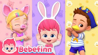 Five Little Animals Dancing on the FarmㅣEP143ㅣSong for KidsㅣBebefinn Nursery Rhymes [upl. by Anitac342]